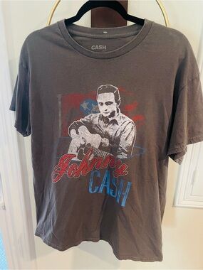 LG Johnny Cash Graphic Tee - Charcoal, Red, Blue